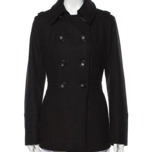 Michael Kors Double Breasted Pea Coat Wool Blend